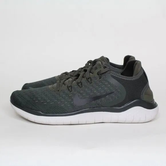 Nike Free RN 2018 Men's Running Shoes Size 12 Cargo Khaki/ Black 942836-300 New