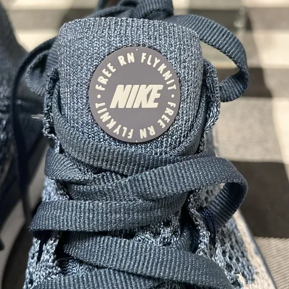 Nike Free Rn Flyknit 2018 Squadron Blue Pure Platinum Women's Shoes Sneakers 7.5