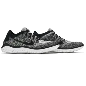 Nike Free RN Flyknit Men’s Running Shoes Oreo Black/White 942838-101 Size 9