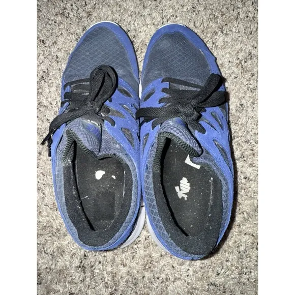 Nike Free Run 2 Men's Size 9 Running Shoes 537732-406 Blue Black Sneakers