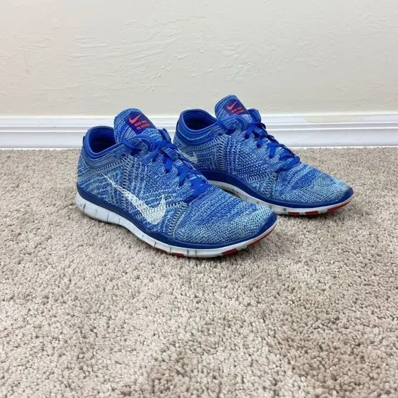Nike Free TR Flyknit Running Shoes - Racer Blue