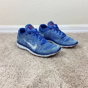 Nike Free TR Flyknit Running Shoes - Racer Blue