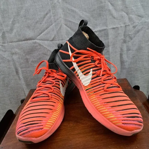 Nike Free Train Force Flyknit Men's Training Shoes Size 12 Crimson Red