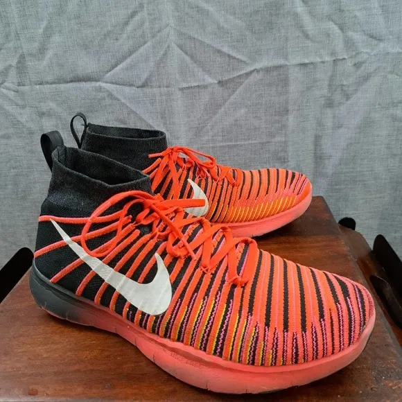 Nike Free Train Force Flyknit Men's Training Shoes Size 12 Crimson Red
