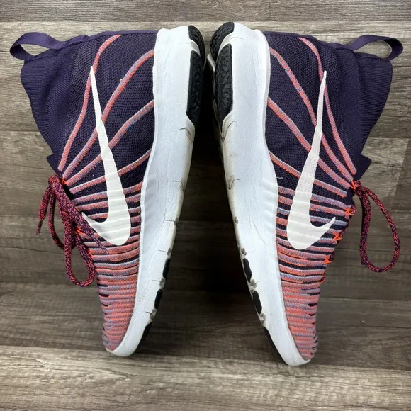 Nike Free Train Force Flyknit Purple Pink Mens Size 13 833275-500 Running Shoes