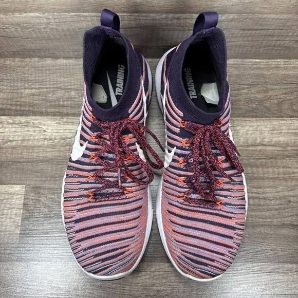 Nike Free Train Force Flyknit Purple Pink Mens Size 13 833275-500 Running Shoes