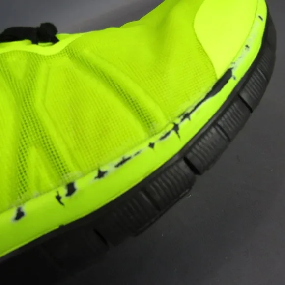 Nike‎ Free Trainer Running Shoes Men's Size 12.5 Athletic Sneakers Volt/Black