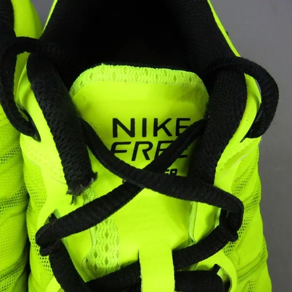Nike‎ Free Trainer Running Shoes Men's Size 12.5 Athletic Sneakers Volt/Black