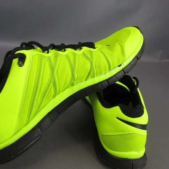 Nike‎ Free Trainer Running Shoes Men's Size 12.5 Athletic Sneakers Volt/Black