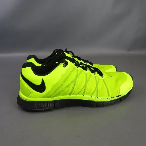 Nike‎ Free Trainer Running Shoes Men's Size 12.5 Athletic Sneakers Volt/Black