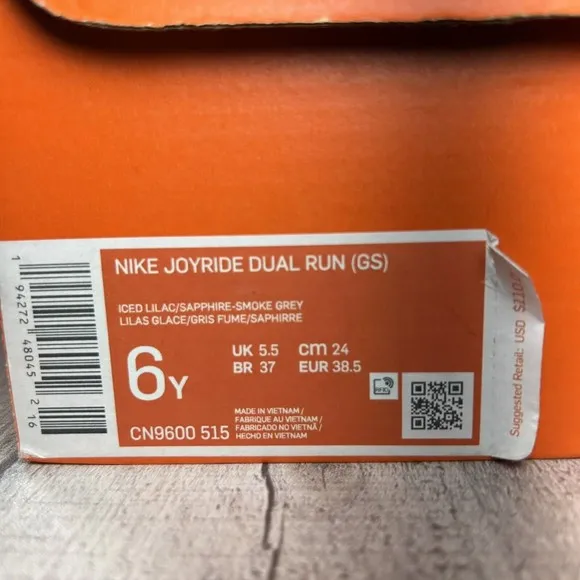 Nike Girls Joyride Dual Run GS Youth Running Shoes Lilac Size 6 I Women's 7.5