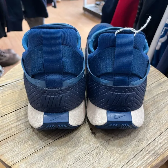 Nike Go FlyEase Blue Folding Hands Free Shoes CW5883-400 Mens Sz 7.5