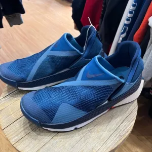 Nike Go FlyEase Blue Folding Hands Free Shoes CW5883-400 Mens Sz 7.5