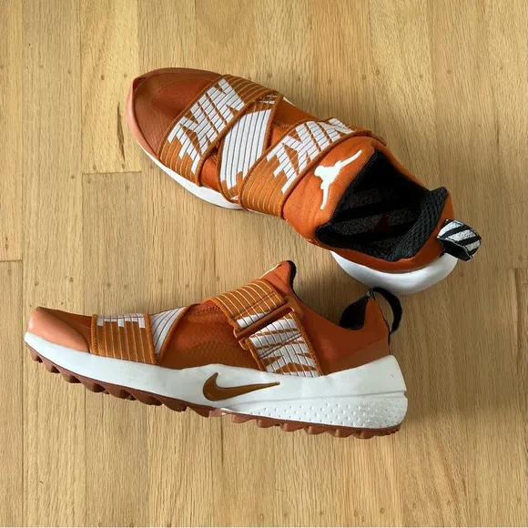 Nike Golf Air Zoom Gimme Texas Longhorns Size 8.5 FLAWED 880145-801 Orange White