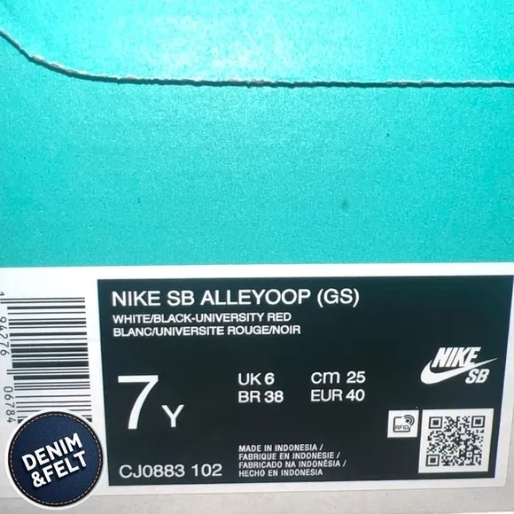Nike (GS) Alleyoop SB 'University Red' Big Kids Skate Shoes/Sneakers | NEW/NIB