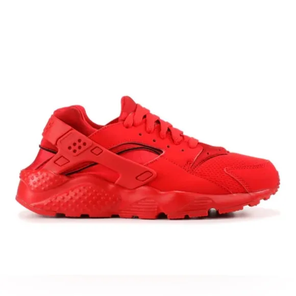 Nike Huarache Run Gs 654275-600 Youth Triple Red Running Shoes Size