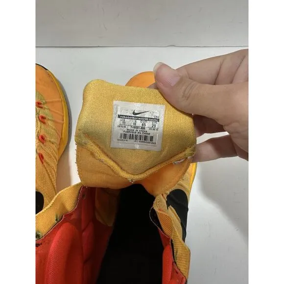 Nike Hyperdunk 2015 Bruce Lee Size 11 Yellow 749561-806 Shoe No Laces Stained**