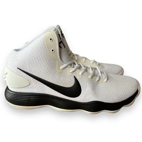 Nike Hyperdunk Shoes Sneakers‎ White Black Basketball Gym 942571-101 Size 17
