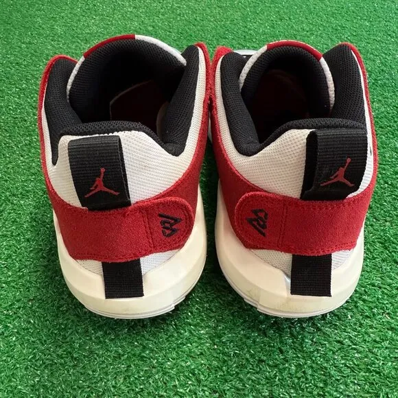 Nike Jordan One Take 5 Mens Basketball Shoes White Red FD2335-160 VNDS Sz 12