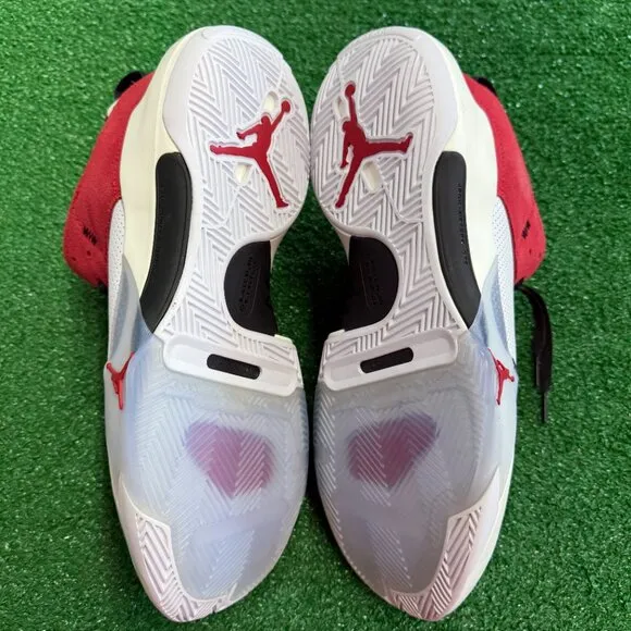 Nike Jordan One Take 5 Mens Basketball Shoes White Red FD2335-160 VNDS Sz 12