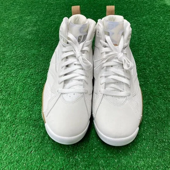 Nike Jumpman MVP Mens Basketball Shoes White &amp; Gold FQ8337-121 VNDS Size 9.5