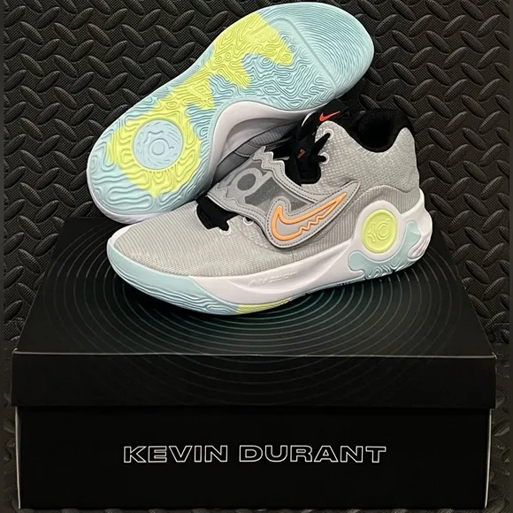 Nike Kevin Durant KD Trey 5 X Wolf Grey White Volt Basketball Shoes Mens‎ Sizes