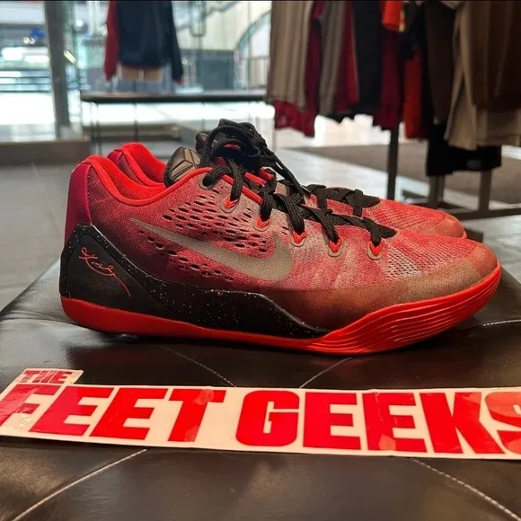 Nike Kobe 9 Premium Gym Red Size 9.5 Men Shoes