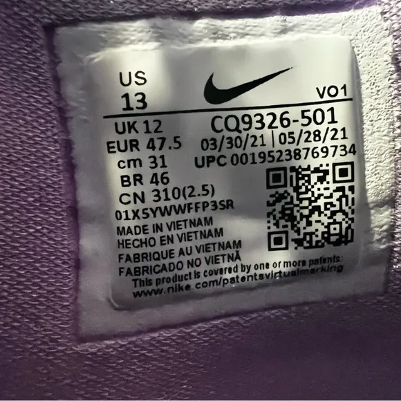 Nike Kyrie 7 Daughters Lilac Purple Pink Shoes CQ9326-501 Men’s Size 13