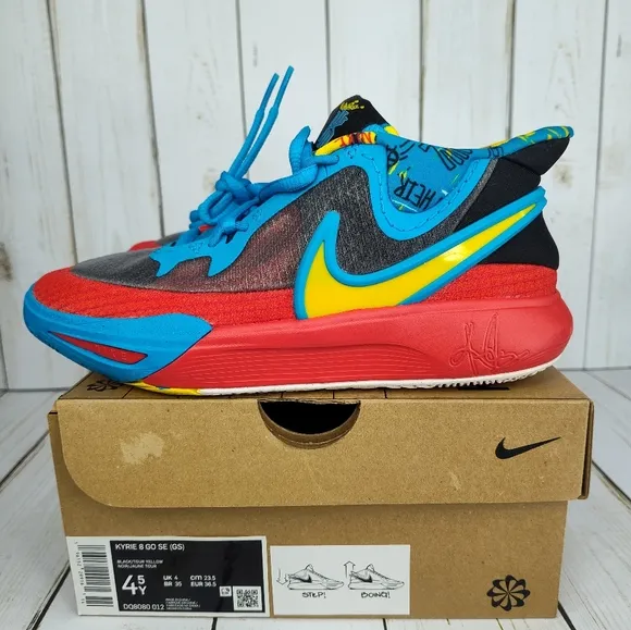 Nike Kyrie 8 GO SE GS Black Tour Yellow Sneakers