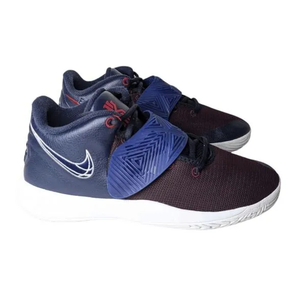 NIKE Kyrie Flytrap 3 'Obsidian Gym Red' Basketball Shoes Size 7Y