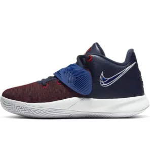 NIKE Kyrie Flytrap 3 'Obsidian Gym Red' Basketball Shoes Size 7Y