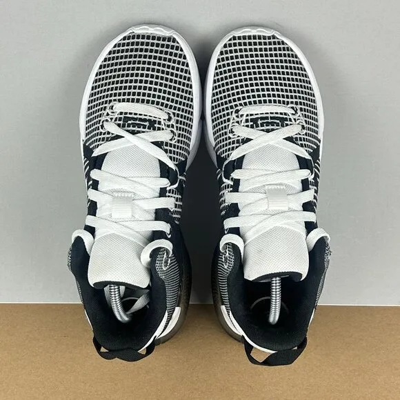Nike Lebron Witness 7 Basketball Athletic Shoes Mens 7.5 Black White Lace Up