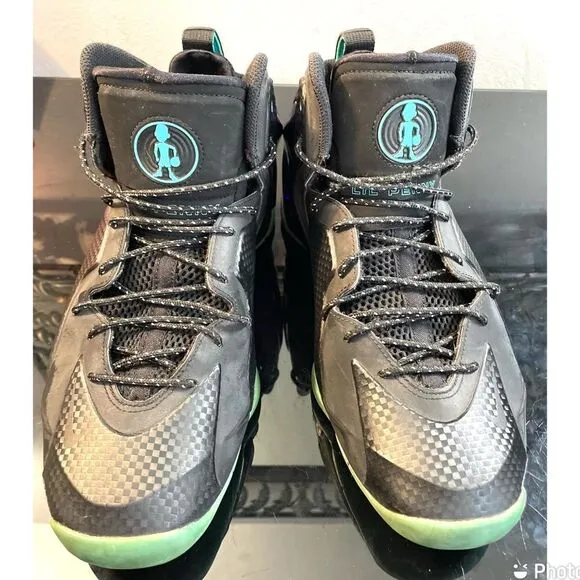 Nike Lil Penny Hardaway Black Hyper Jade Posite Mid Men’s 630999-002 Size 11