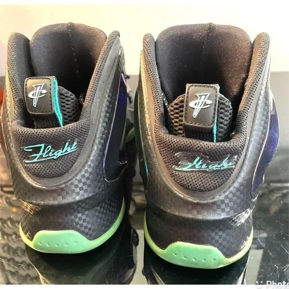 Nike Lil Penny Hardaway Black Hyper Jade Posite Mid Men’s 630999-002 Size 11