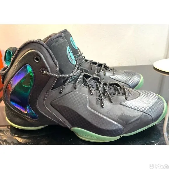 Nike Lil Penny Hardaway Black Hyper Jade Posite Mid Men’s 630999-002 Size 11