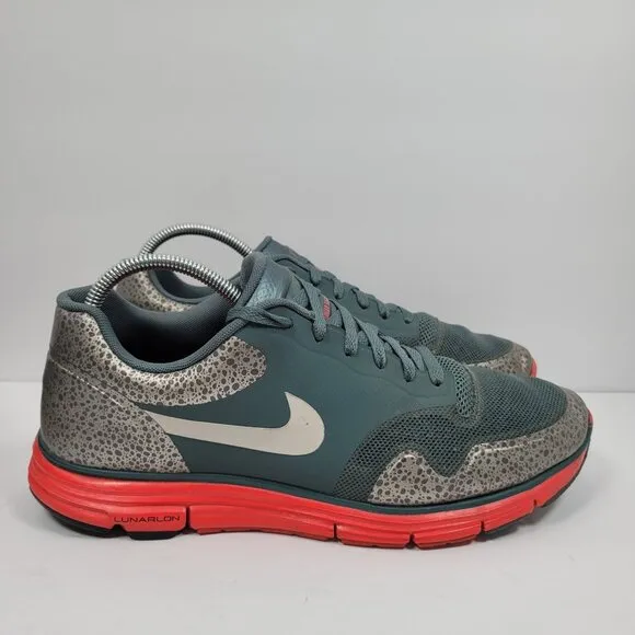 Nike Lunar Safari Fuse Men's Gray Running Shoes 525059-370 US Size 12