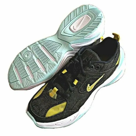 Nike  M2K Tekno LX Black &amp; Bright Citron Teal NEW