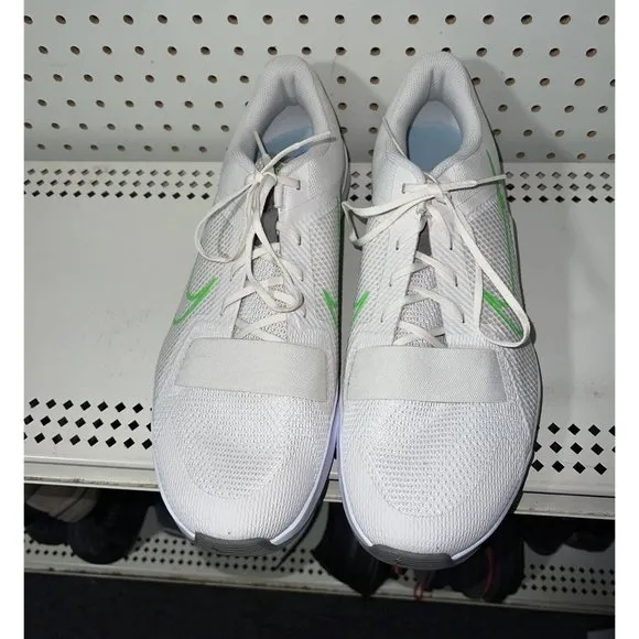 Nike MC Trainer 2 Mens Athletic Cross Training Shoes Size 15 Cream White Green