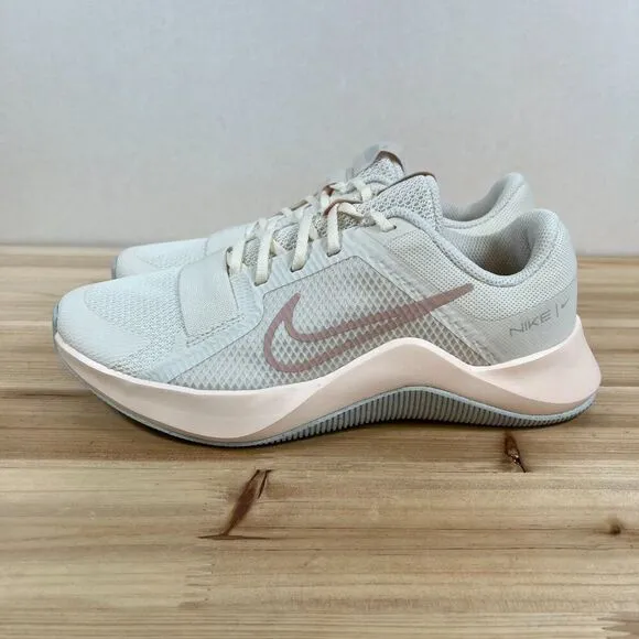 Nike MC Trainer 2 womens 8 Training gym shoes Pale Ivory Guava Ice NEW with Box