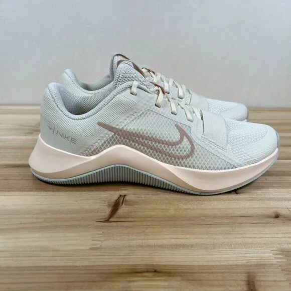 Nike MC Trainer 2 womens 8 Training gym shoes Pale Ivory Guava Ice NEW with Box