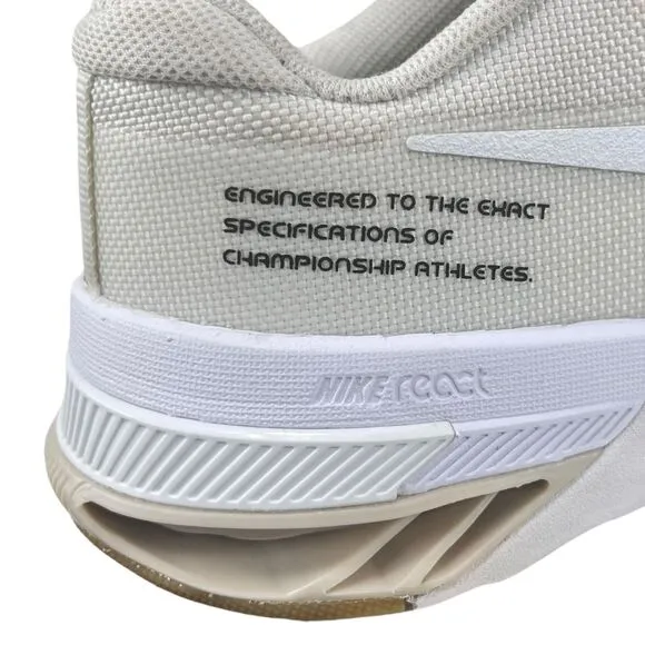 Nike | Men 9 | Metcon 8 Natural/White/Gray Lock‎ Laces Gym Sneakers Shoes