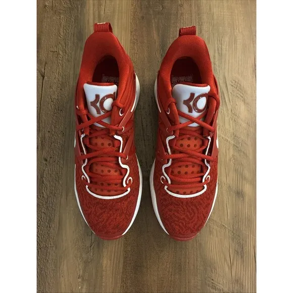 Nike Men Size 10 KD 15 TB Gym Red White Basketball Shoes DX6648-600 New