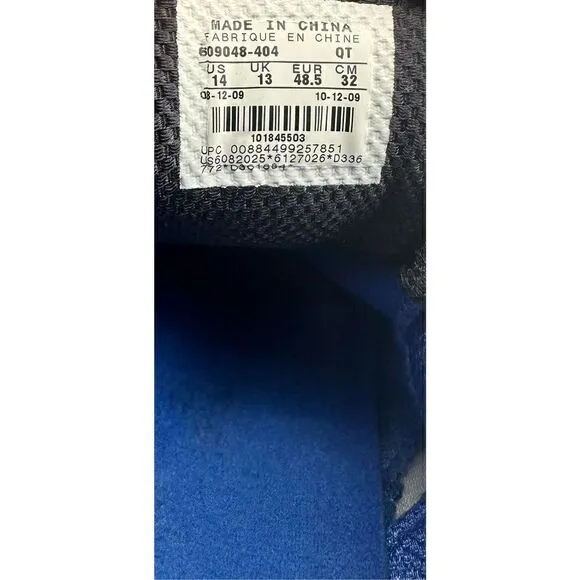 Nike Mens Air Max 95 Size 14 Blue Gray Athletic Running Shoes Sneaker 609048-404