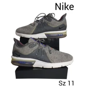 Nike Men's Air Max Sequent 3 Sneakers 11 Dark Grey Black Athletic Shoes Sz 11