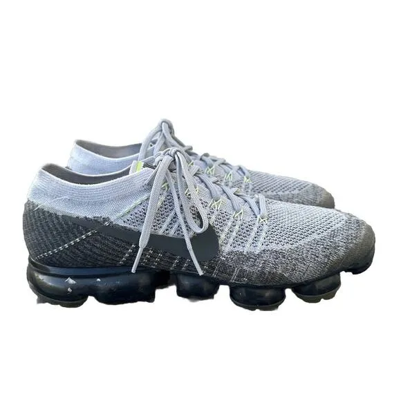 Nike Men's Air VaporMax 922915-002 Gray Lace Up Athletic Shoes - Size 12