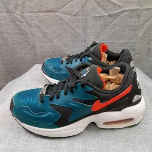 NIKE Men's &quot;Air Max 2 Light&quot; 'Black Teal' AO1741-004 Running Shoes Size 8