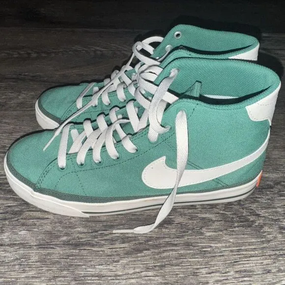 Nike‎ Mens Court Legacy Canvas Mid S50 Green White Shoes Size 7 DM3363-300