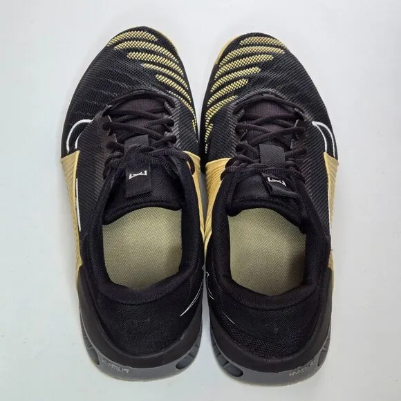 Nike Men's Metcon 9 Black Vegas Gold Workout Shoes Sneakers Sz 14 FD5431-001