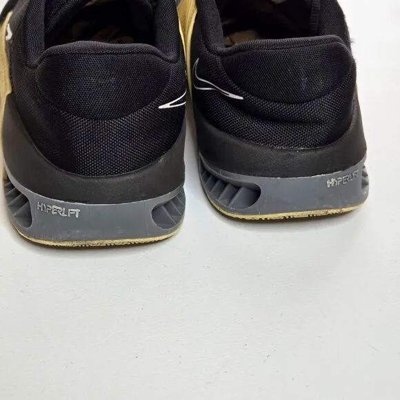 Nike Men's Metcon 9 Black Vegas Gold Workout Shoes Sneakers Sz 14 FD5431-001