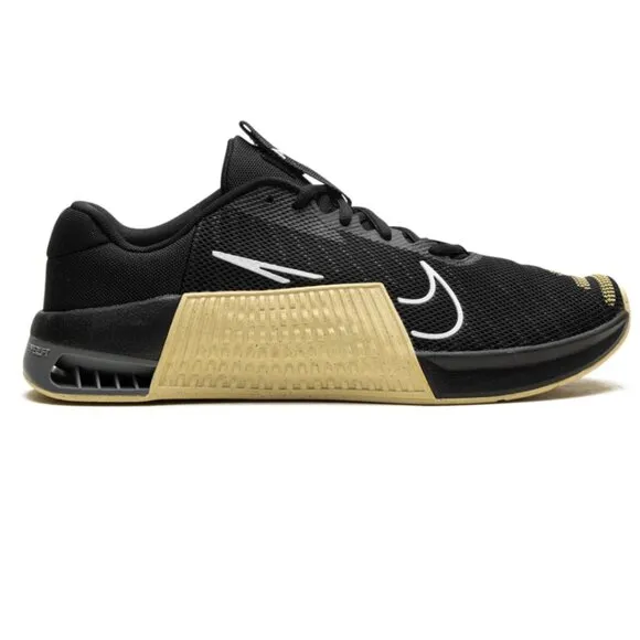 Nike Men's Metcon 9 Black Vegas Gold Workout Shoes Sneakers Sz 14 FD5431-001